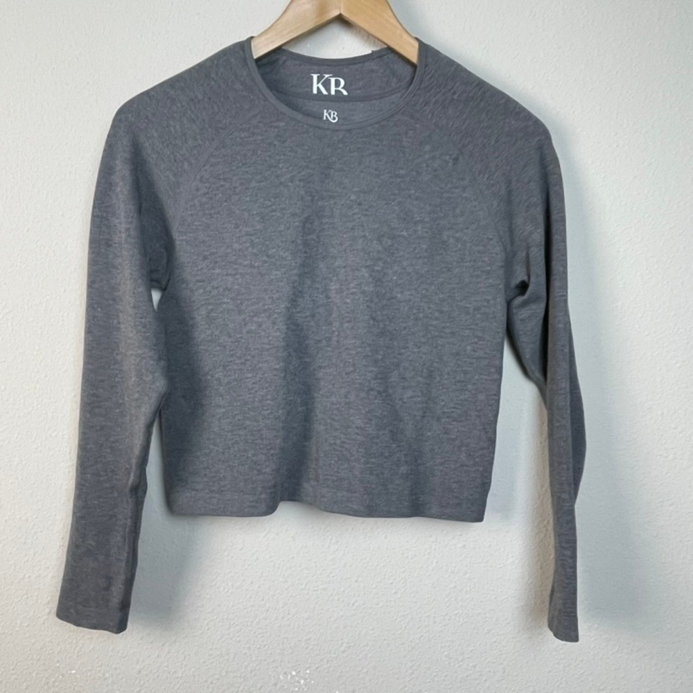 Kindred Bravely M Busty‎ M Generous Grey Viscose Bamboo Long Sleeve Top